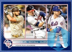 2022 Topps Home Run Leaders #146 TATIS JR DUVALL ALONSO Blue Border